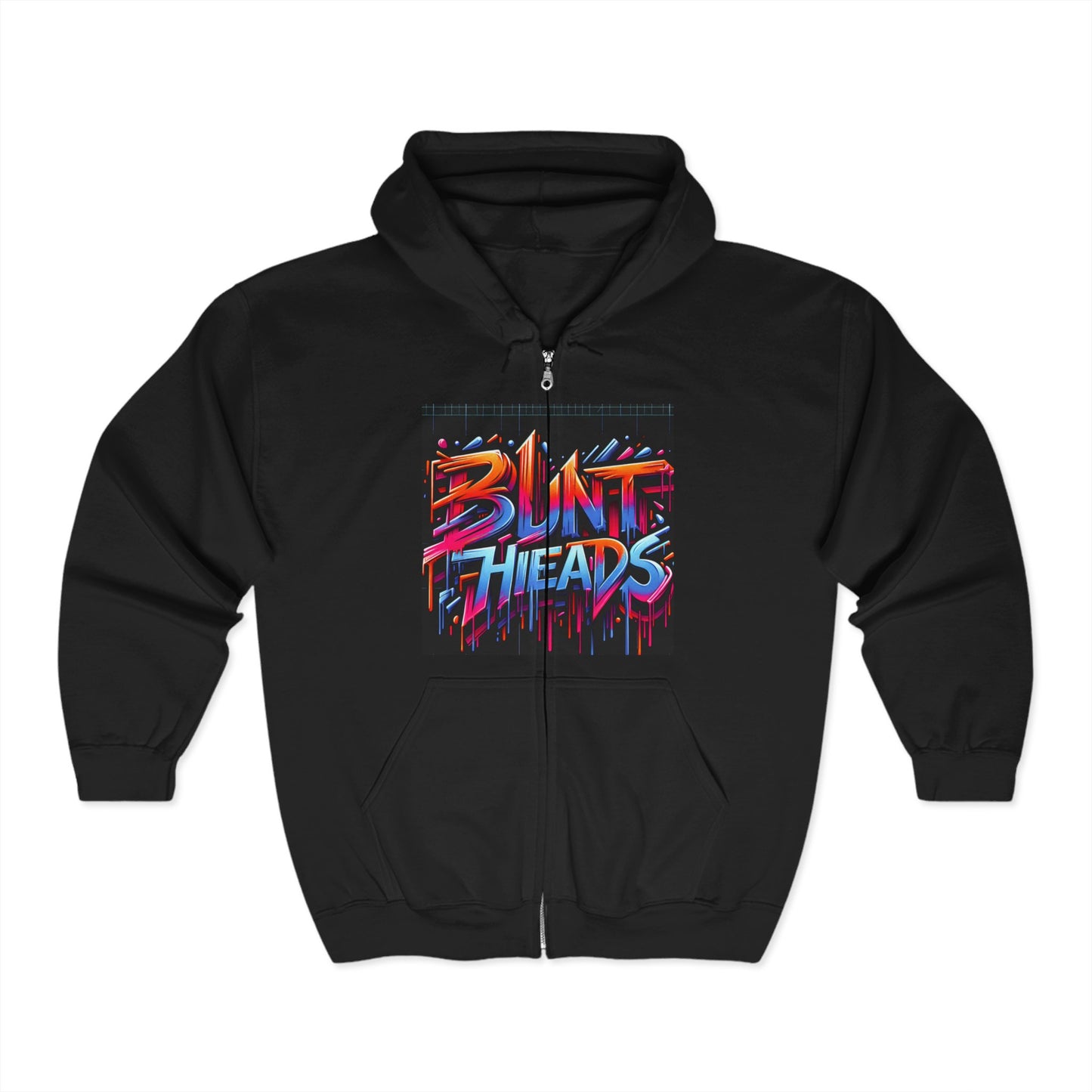 Full Zip Hooded Sweatshirt -Rebel With No Apologies