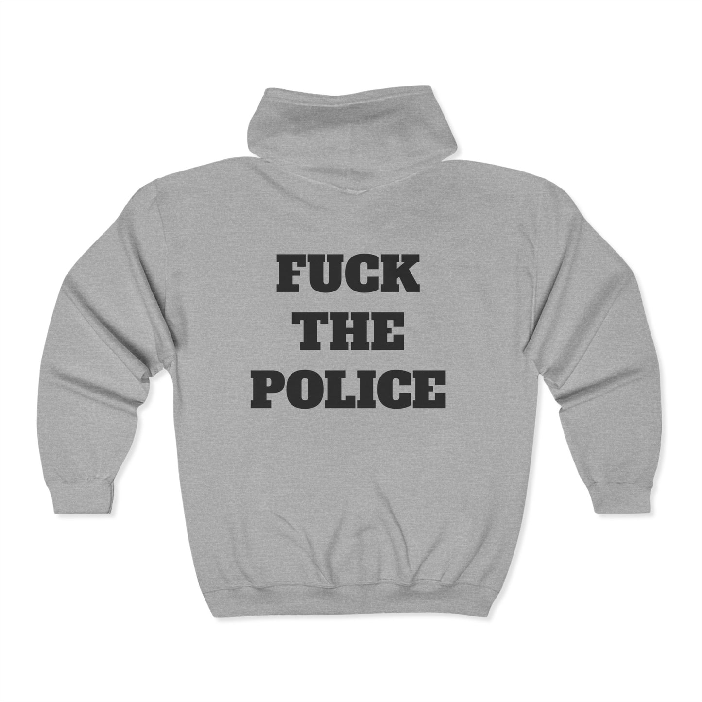 Full Zip Hooded Sweatshirt -Rebel With No Apologies