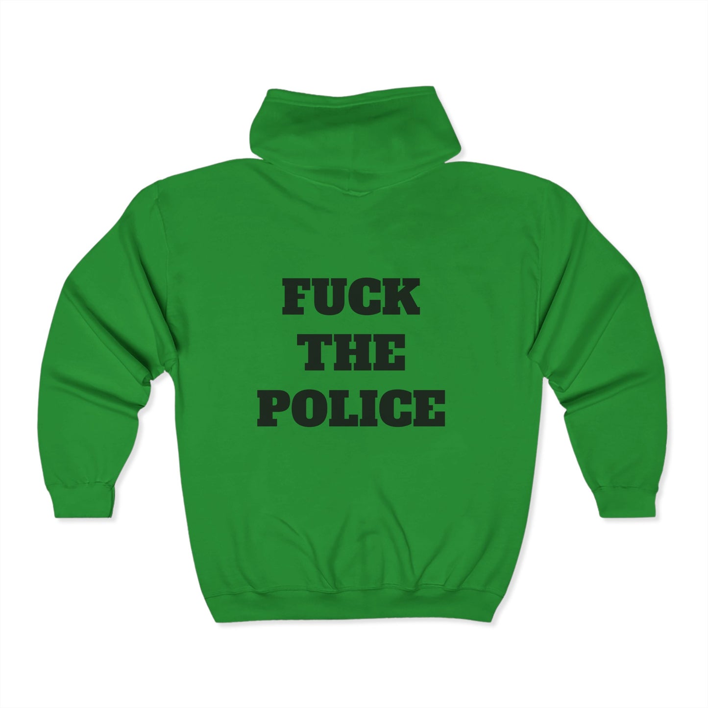 Full Zip Hooded Sweatshirt -Rebel With No Apologies