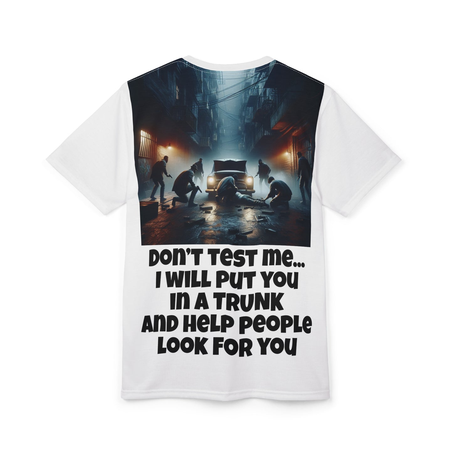 Savage Energy, Zero Regrets Unisex Cut & Sew Tee (AOP)