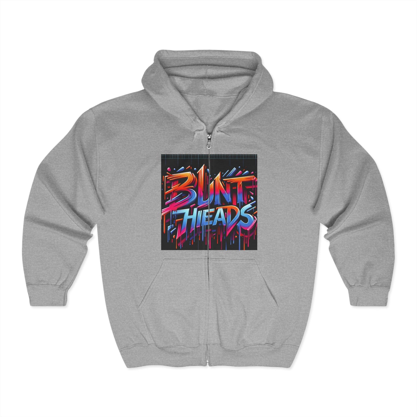 Full Zip Hooded Sweatshirt -Rebel With No Apologies