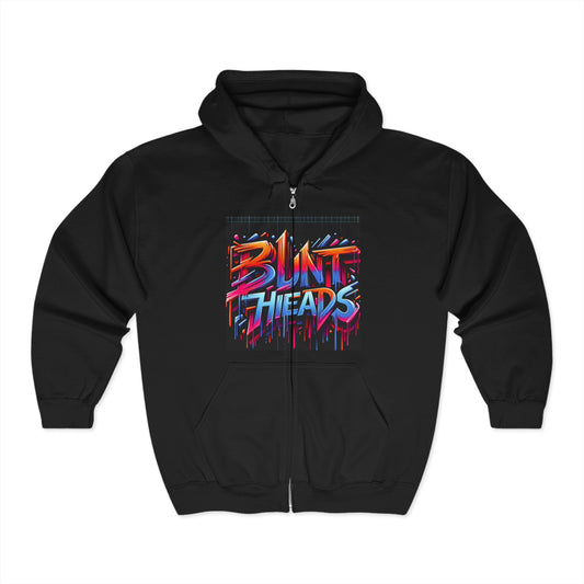 Full Zip Hooded Sweatshirt -Rebel With No Apologies