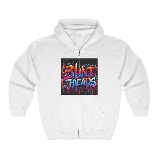 Full Zip Hooded Sweatshirt -Rebel With No Apologies