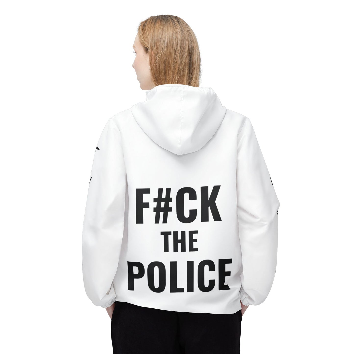 Rebel With No Apologies Urban Style Windbreaker Jacket - "F#CK THE POLICE" Graphic