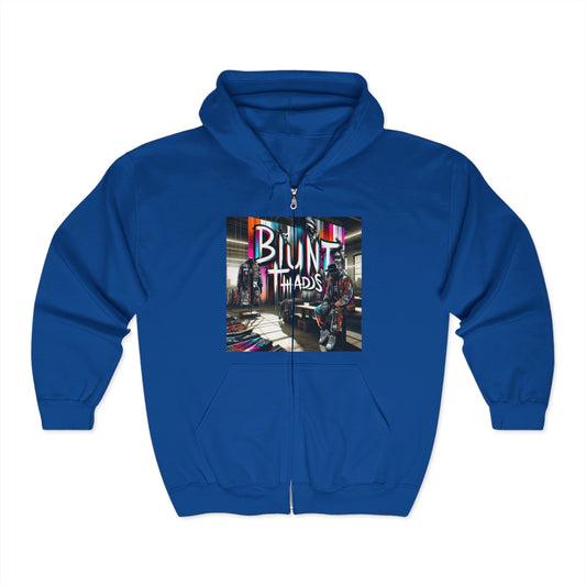 Savage Energy, Zero Regrets Unisex Heavy Blend™ Full Zip Hooded Sweatshirt